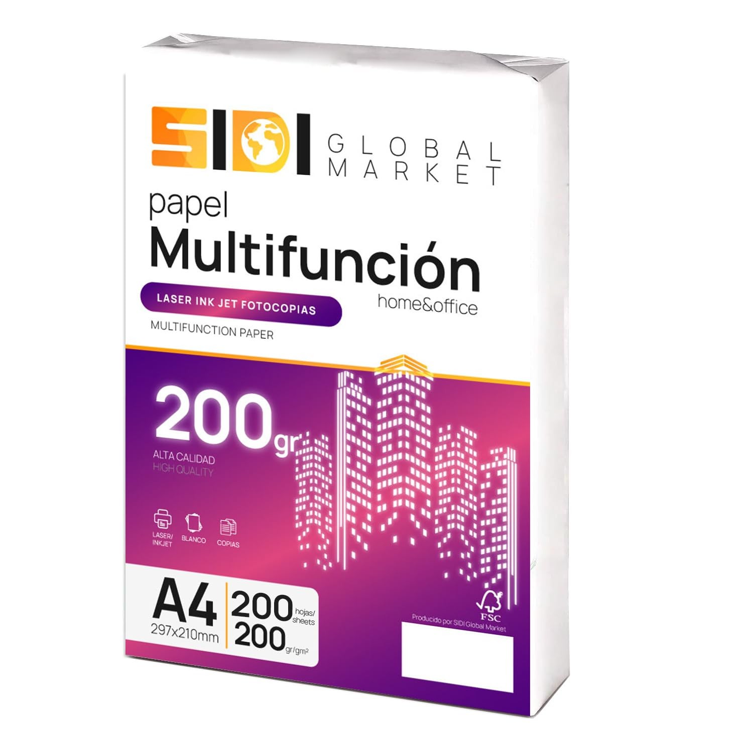 A4 Paper, Sheet of 200g, Printer Paper, Pack for School, Work or Pri…