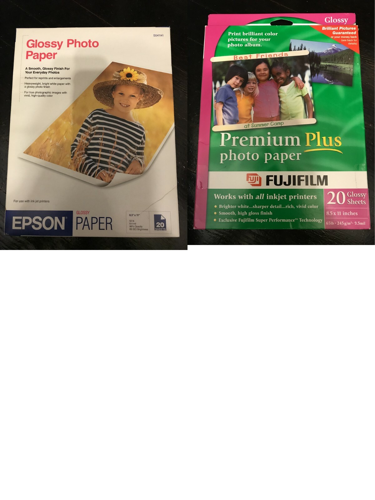 Lot of 24 new sealed Photo Paper multiple brand. HP. Fuji. Epson. Staples. Kodak