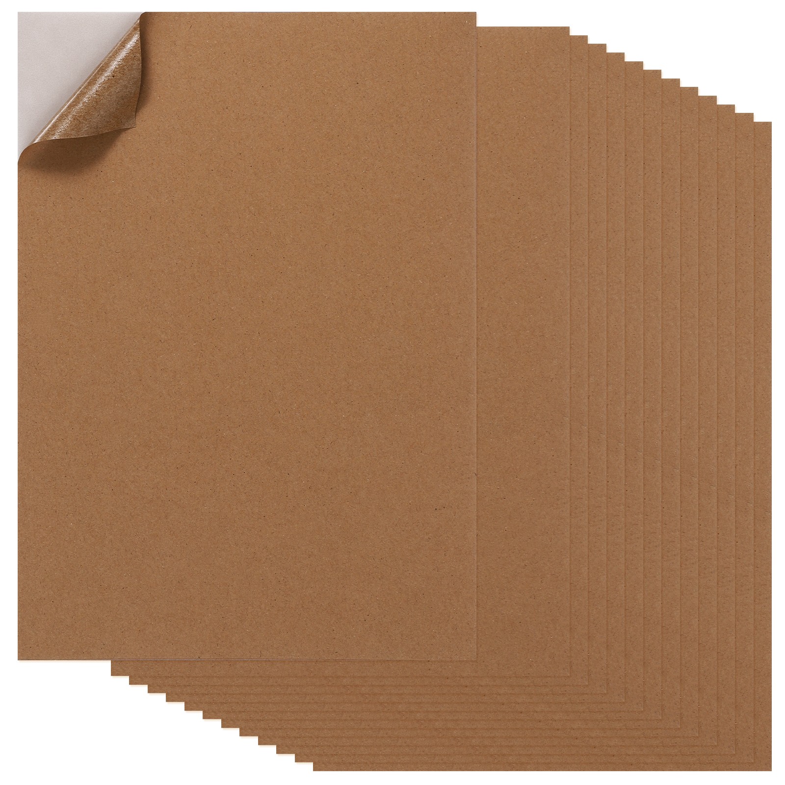 20Pcs, Full Sheet Label Sticker Paper A4 Shipping Labels Dark Brown
