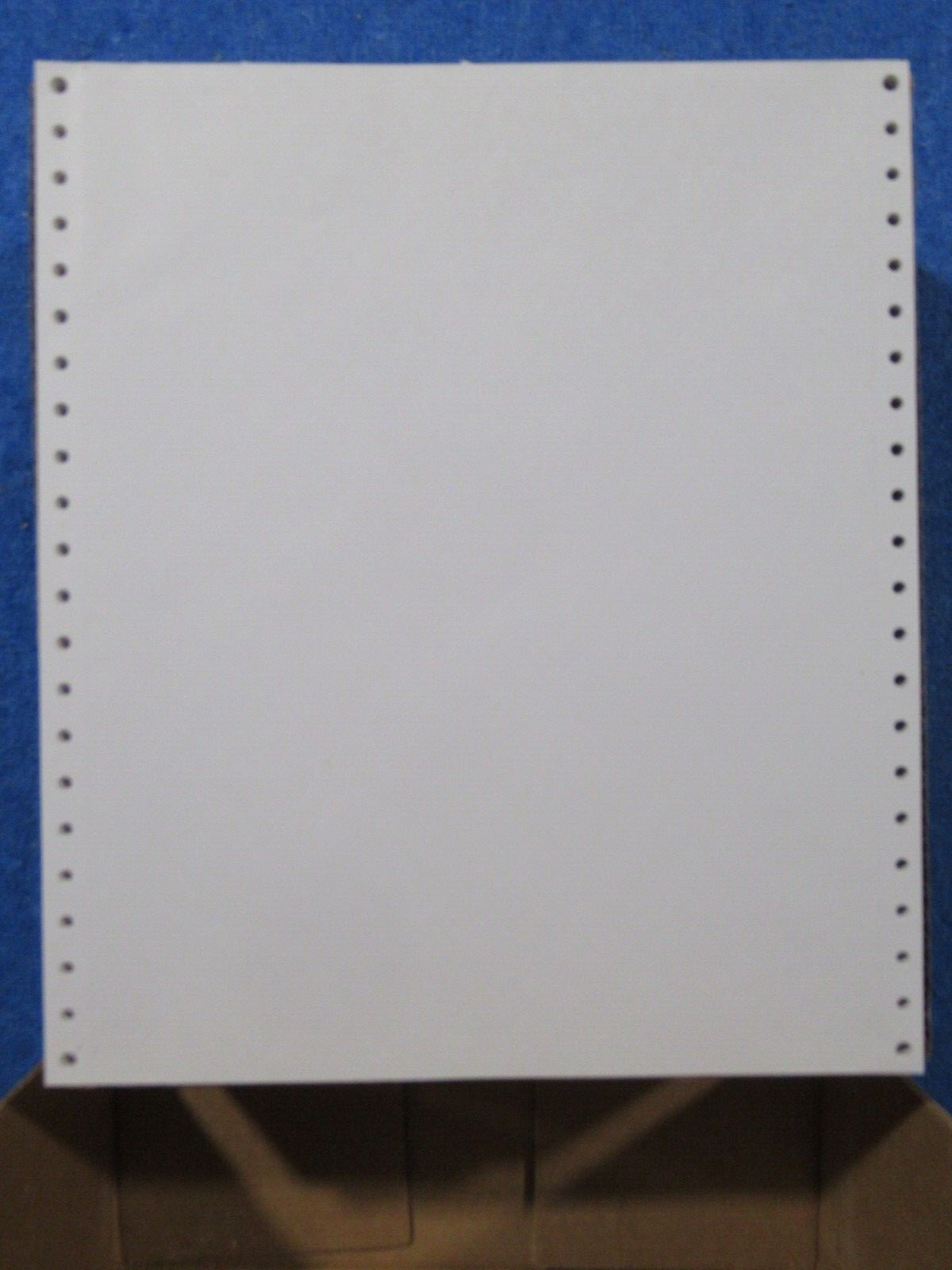 Vintage Continuous Feed Paper 9.5 X 11 Dot Matrix Computer Paper est 1000+ count