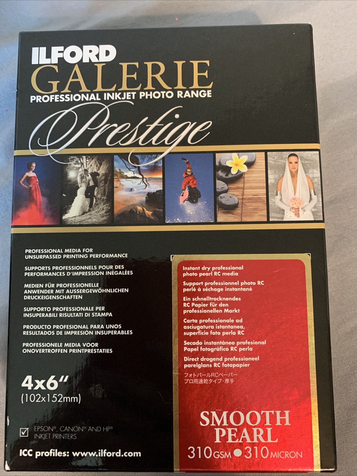 ILFORD GALERIE Prestige Smooth Pearl 4″x6″ Inkjet Photo Paper 2001743