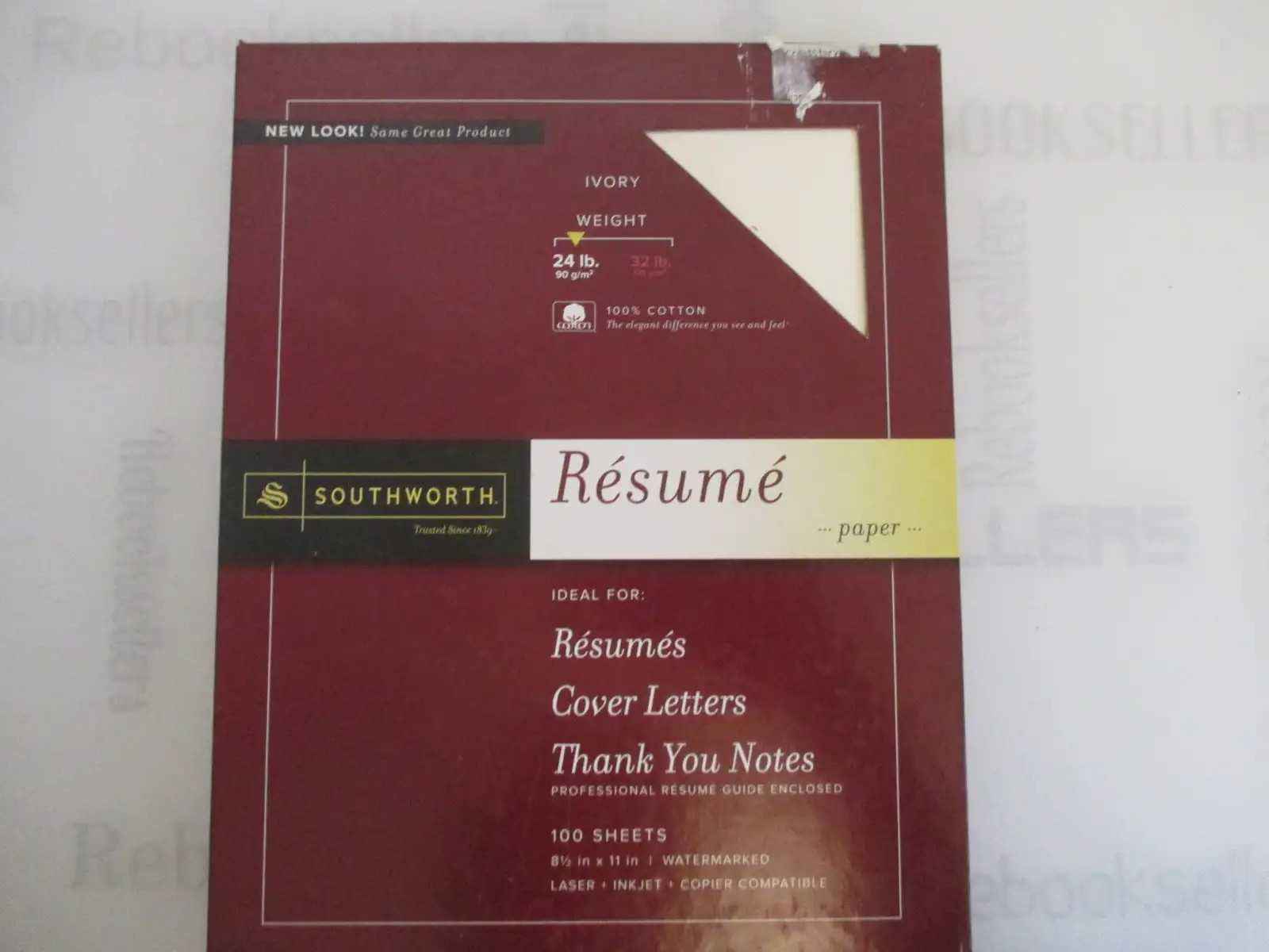 Southworth Ivory Resume Paper 100% Cotton 24lb R14ICF