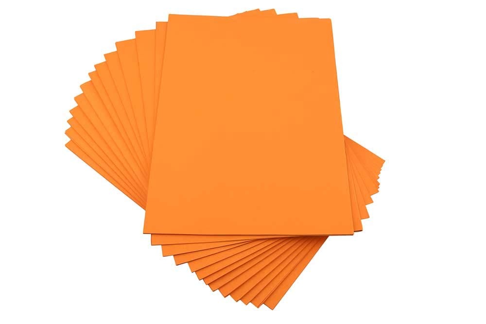 House of & Paper A4 220gsm Coloured Card – Orange 100 Count Sheets