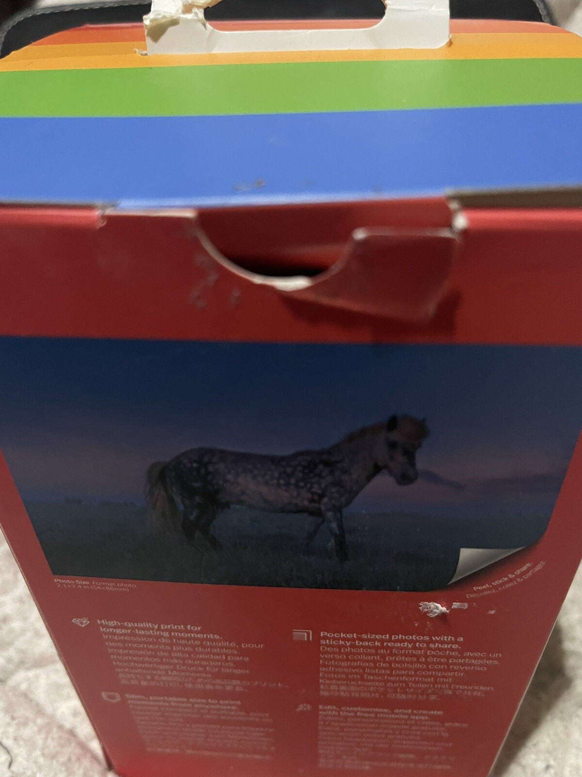 Polaroid Hi-Print 2×3 Pocket Photo Printer Everything Box. New, BoxAsIs