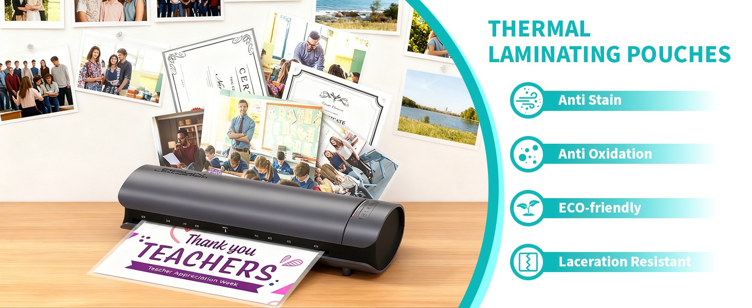3 mil Thermal Laminating Pouches, Clear 9 x 11.5 Inch Laminating Sheet Paper for