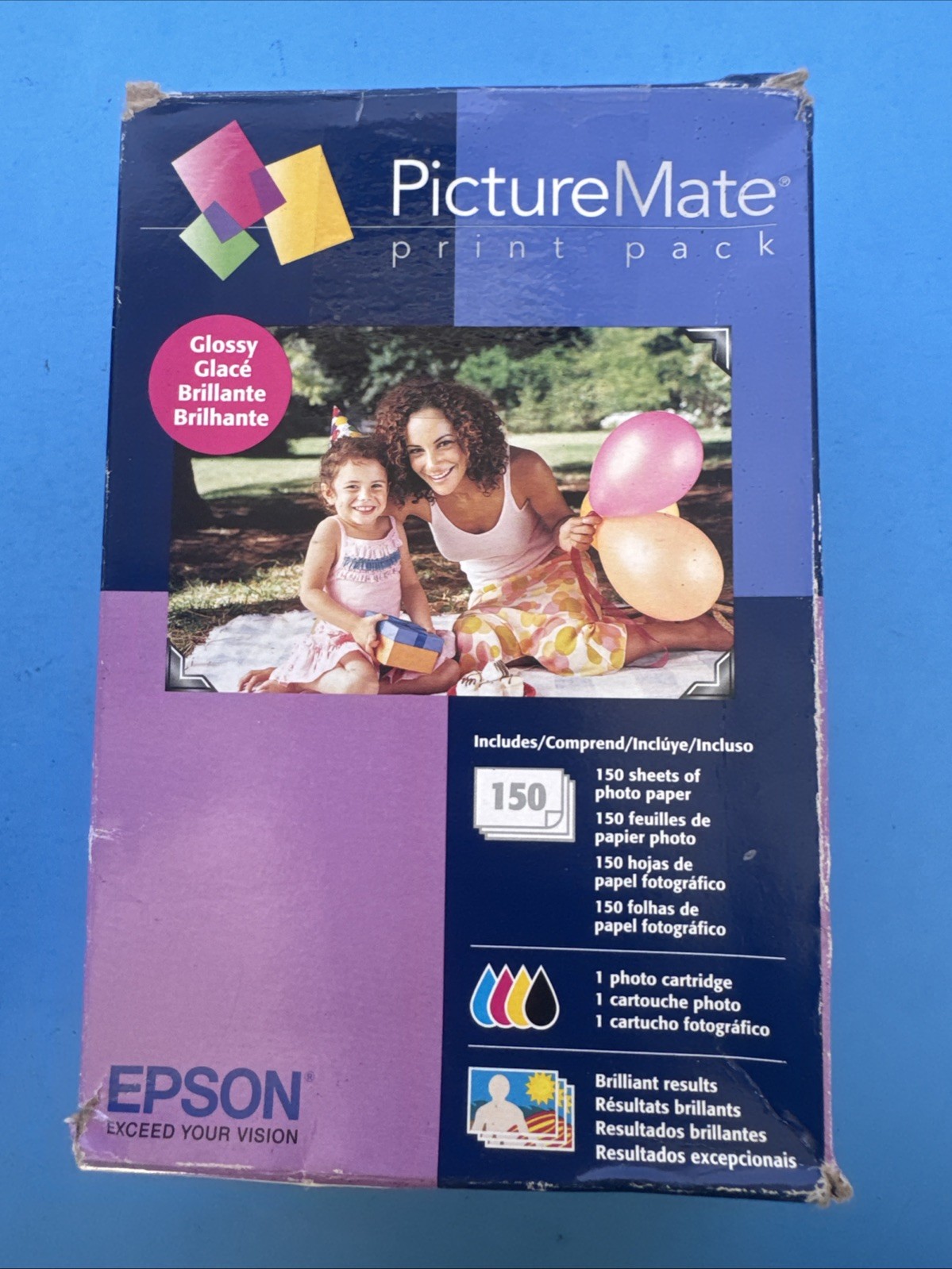 Epson PictureMate 150ct Photo Paper T5846 New Open Box