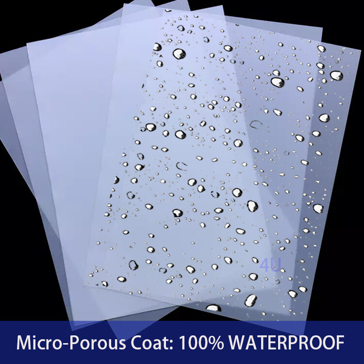 100sheets，8-1/2″ x 11″ Waterproof Inkjet Milky Transparency Screen Printing Film