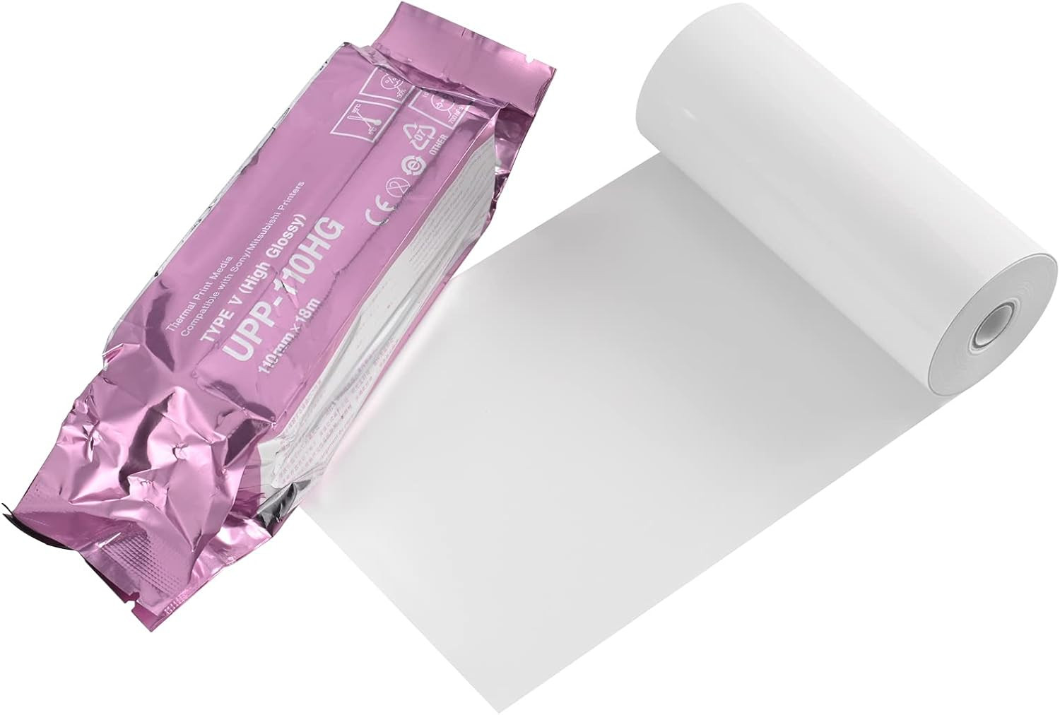 UPP-110HG Type V High Gloss Ultrasound Paper Film/Media 10 Rolls,Replacement for