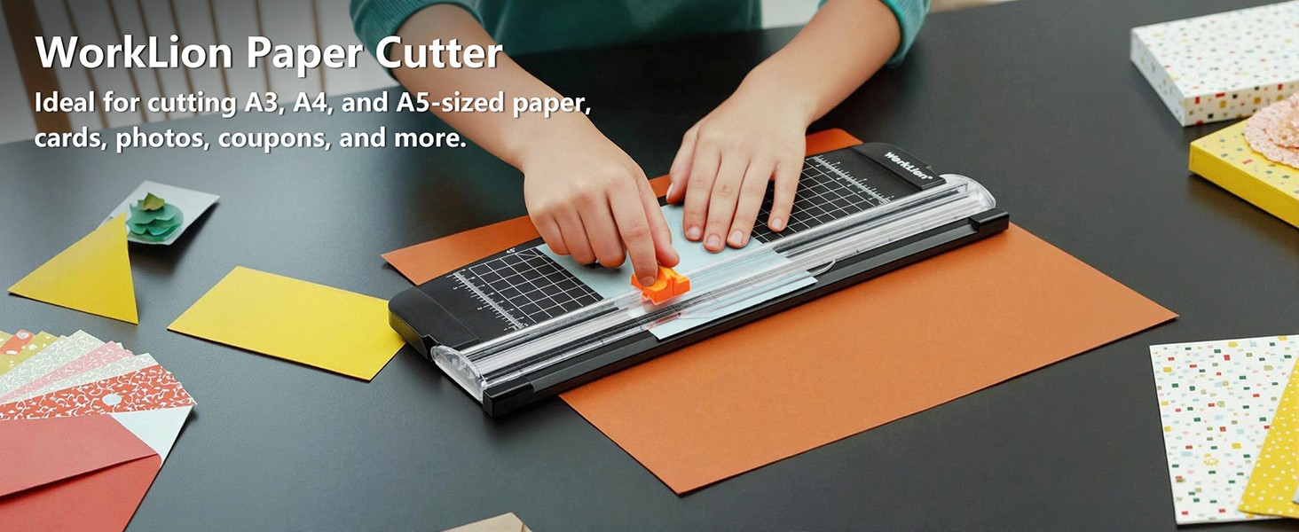 Small Paper Trimmer, Portable Paper Cutter for Label, Origami, Card, Photo,
