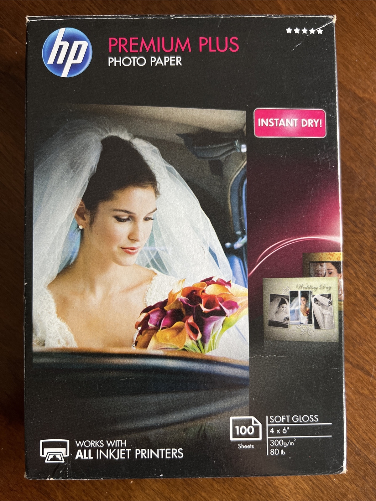 HP Premium Plus Photo Paper For Inkjet Print CR666A 4″ x 6″ 90 Sheets Open Box