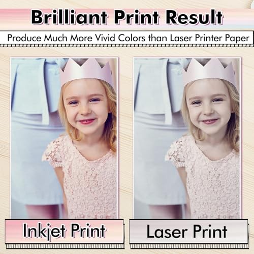 Waterproof Paper Inkjet Printer 8.5×11 Inch 30 Sheets Matte White Tear-resistant