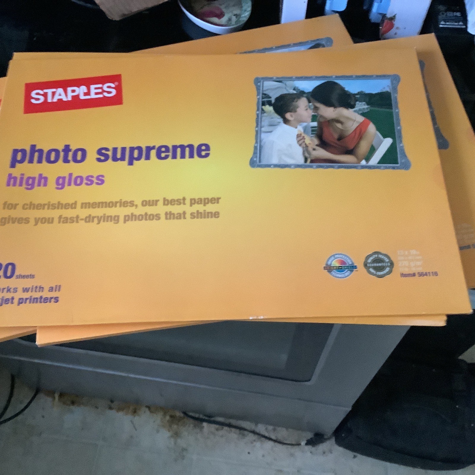 4 Boxes Staples Photo Supreme High Gloss & Double Sided Matte 20 Sheets Each