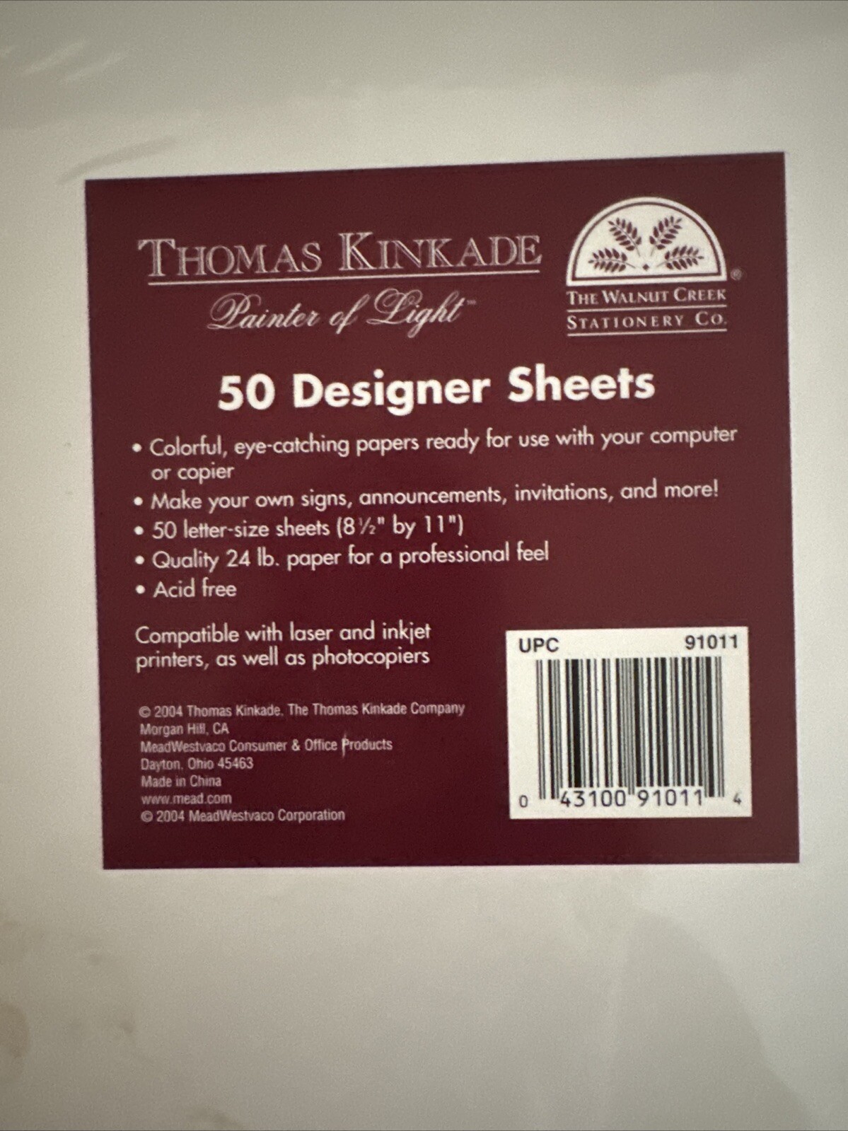 Thomas Kinkade Designer Printer Paper 50 Sheets (bx6)