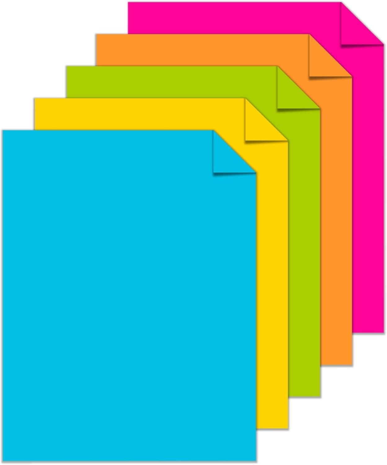 Astrobrights® Bright Color Paper, Letter Size Paper, 24 lb, Assorted Colors, 500
