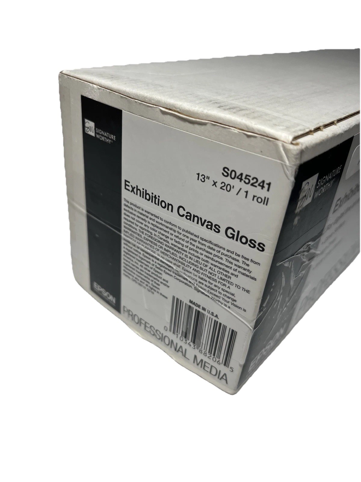 2x Epson S045241 Exhibition Canvas Gloss , 22 Mil, 13″ X 20’ Professional Media