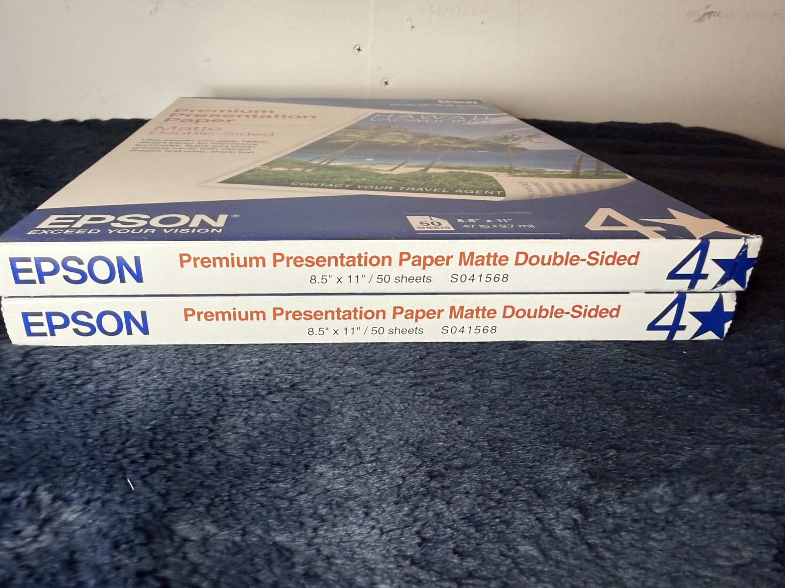 Epson S041257 Premium Presentation Inkjet Matte Paper 8.5×11″ 50 Sheets NEW x2