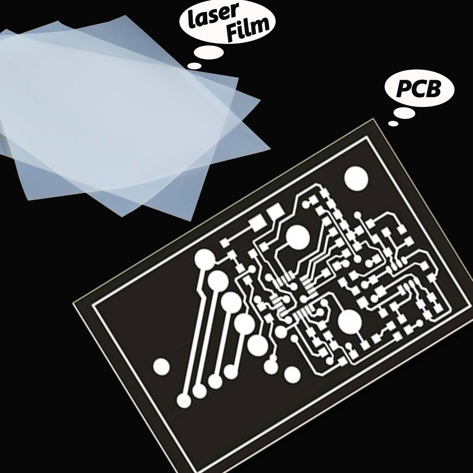 11″ x 17″，200 Sheets，Silk Screen Printing Milky Transparency Laser Printer Film