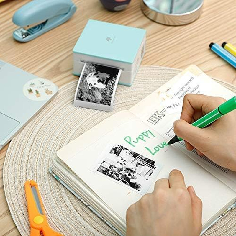 Phomemo White Self-Adhesive Thermal Paper, Glossy Printable Sticker Paper Label