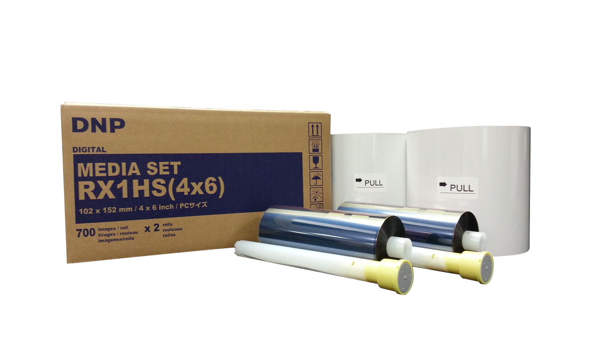 DNP RX1HS 4×6 Media Kit for RX1, RX1HS , 2 Sets Per Case-1400 Prints Total
