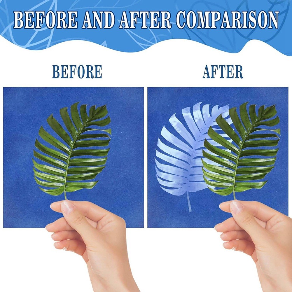 60 Sheets Cyanotype Sun Print Art Kit High Sensitive Sun Nature-Sun5103