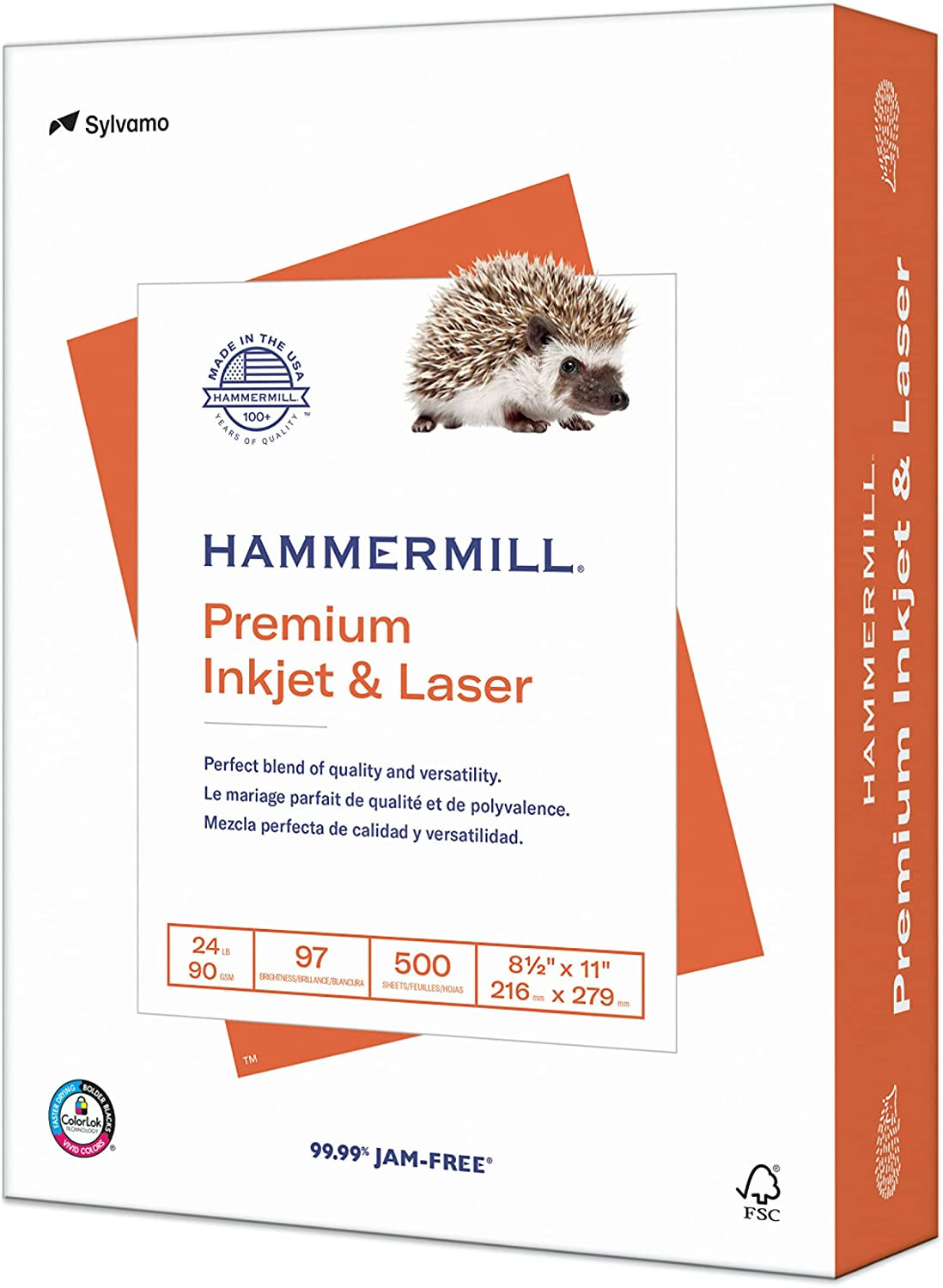 Printer Paper, Premium Inkjet & Laser Paper 24 Lb, 8.5 X 11 – 1 Ream (500 Sheets