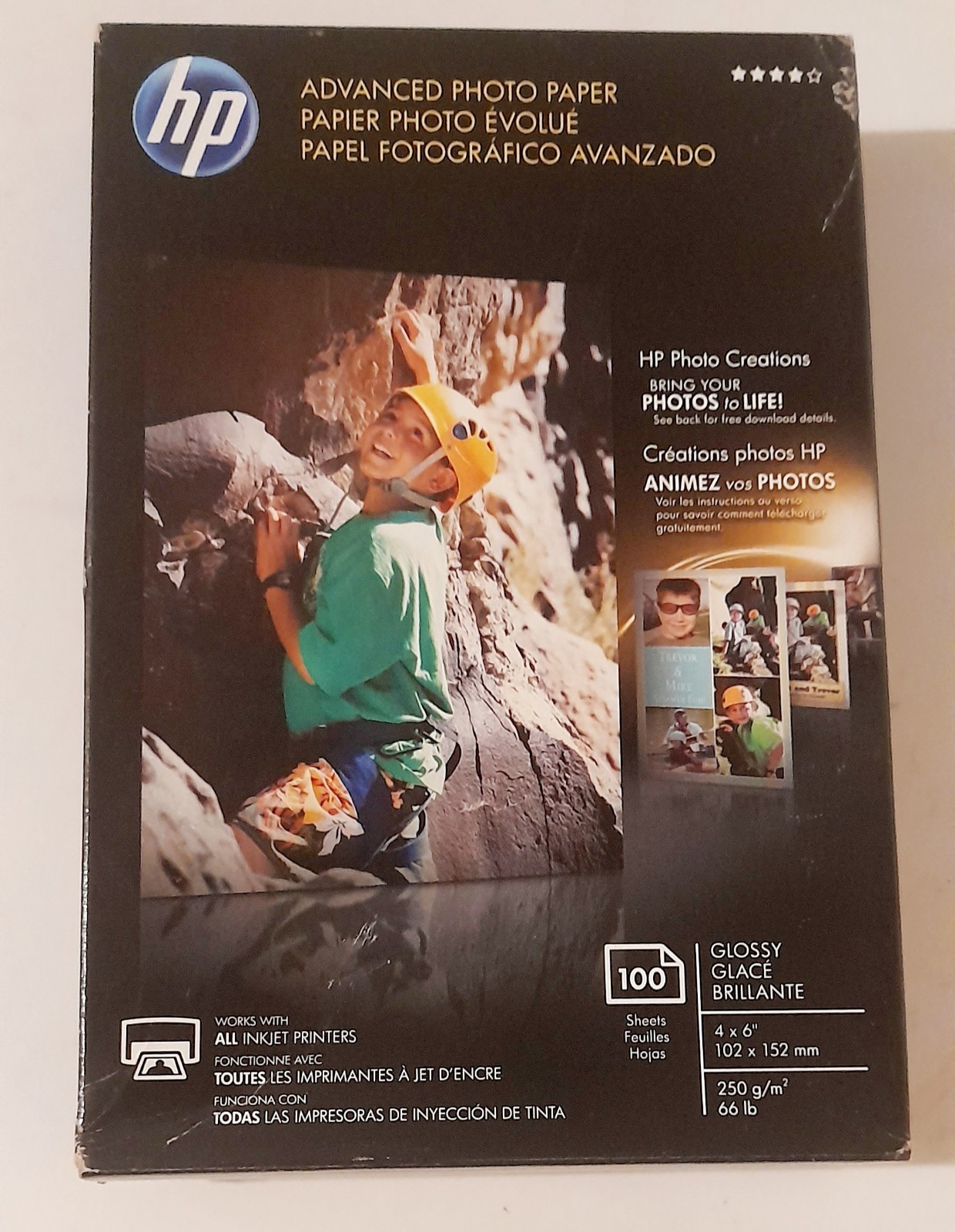 Hewlett Packard Q6638A 4 x 6 inch Glossy Printer Paper – 100 Sheets