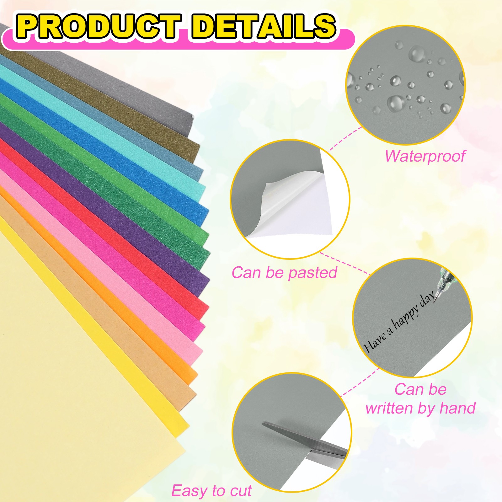 Adhesive labels A4 40pcs, complete sheets for grey labels