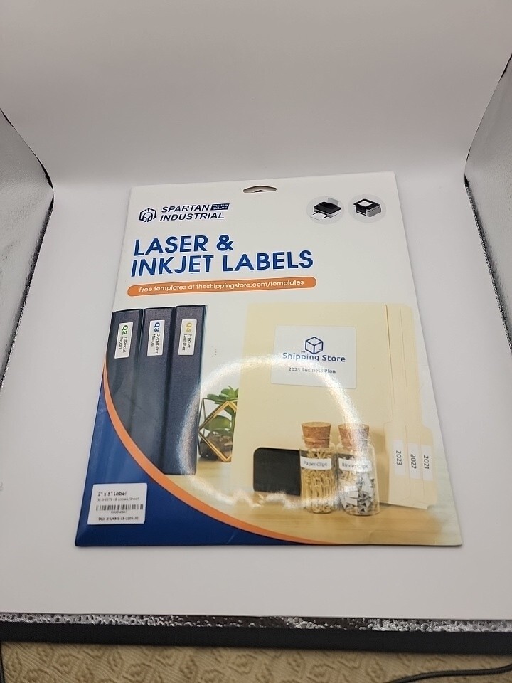 Printable Laser and Inkjet Labels – White Sticker Labels – 2″ X 5″ 30 Sheets
