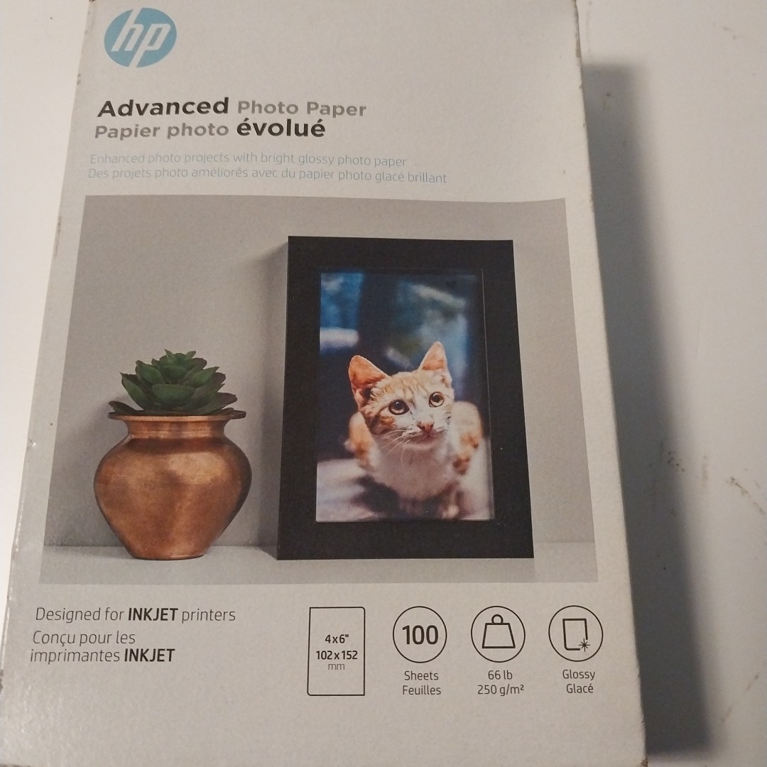 Hewlett Packard Q6638A 4 x 6 inch Glossy Printer Paper – 100 Sheets New