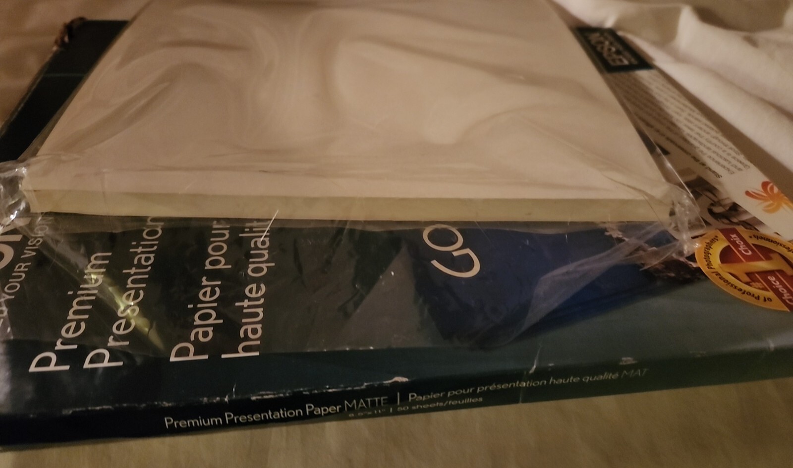 EPSON MATTE PREMIUM PHOTO PAPER 8.5″ x 11″ C13S041257 40 SHEETS