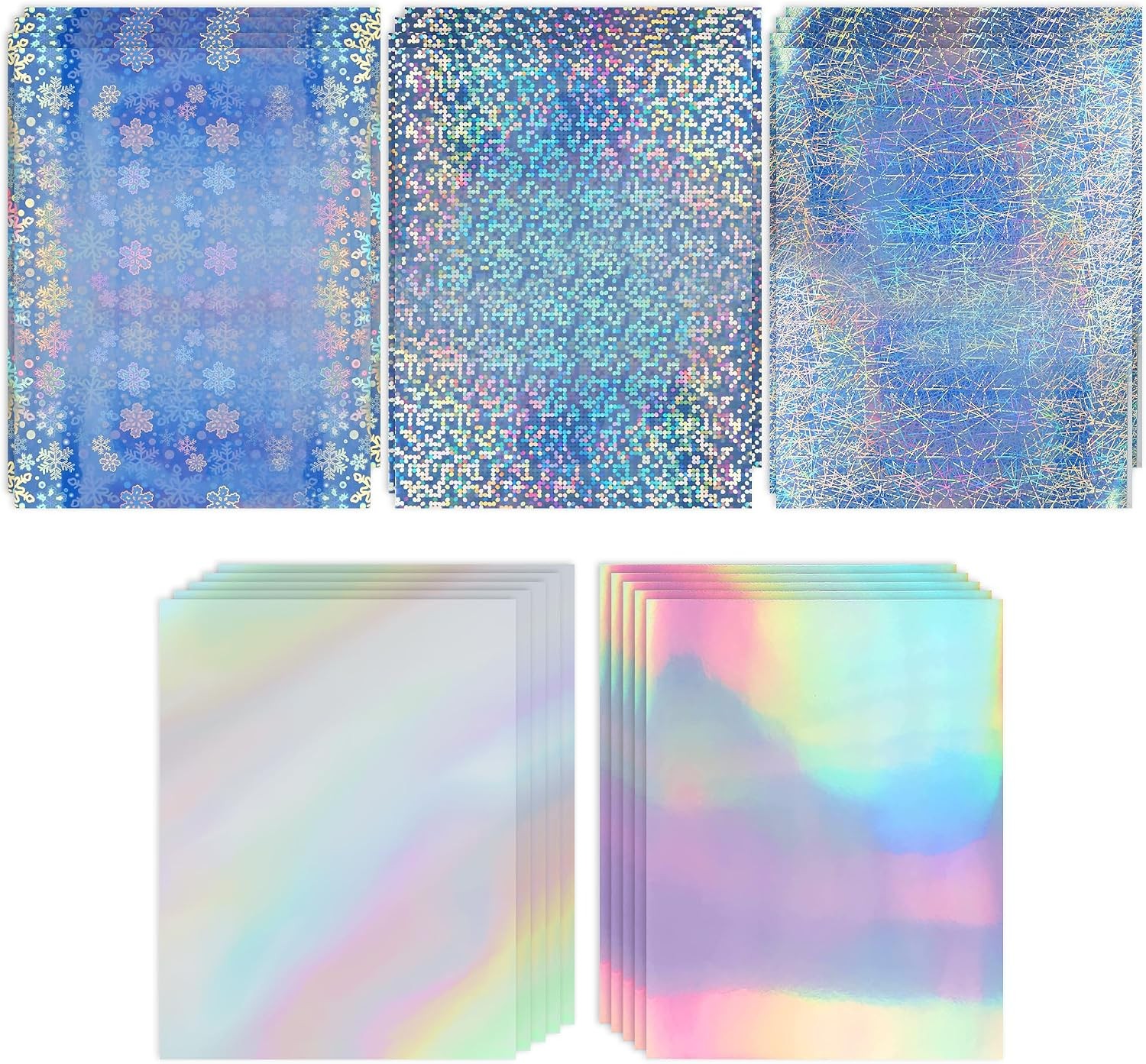 Printable holographic vinyl sticker paper for craft printing
