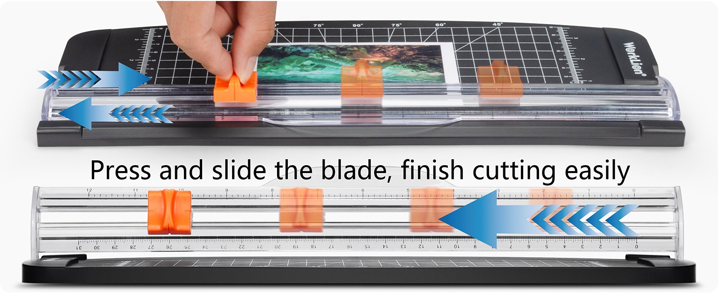 Small Paper Trimmer, Portable Paper Cutter for Label, Origami, Card, Photo,