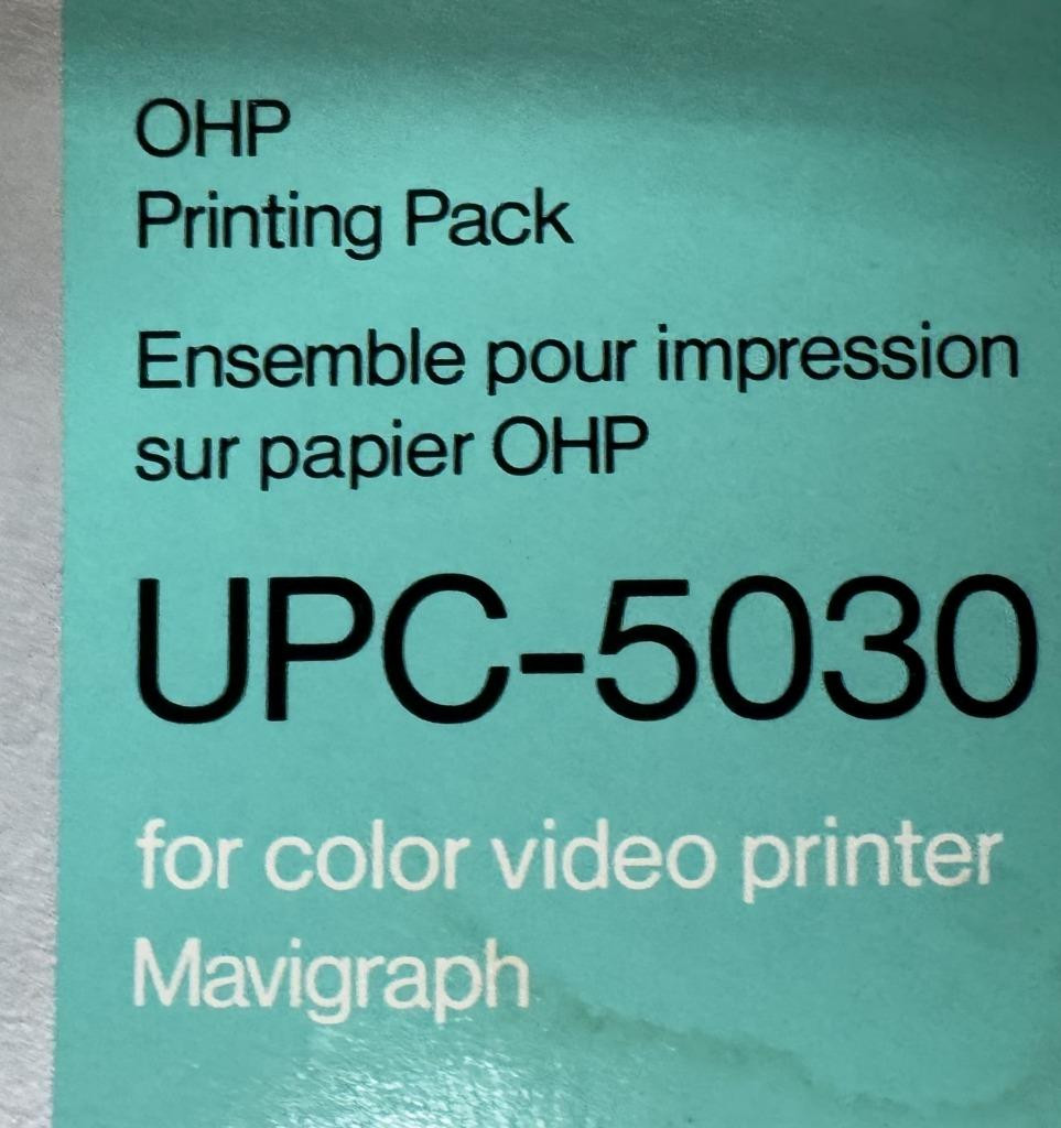Sony UPC-5030 OHP Printing Pack For Color Video Printer Mavigraph 50 Sheets