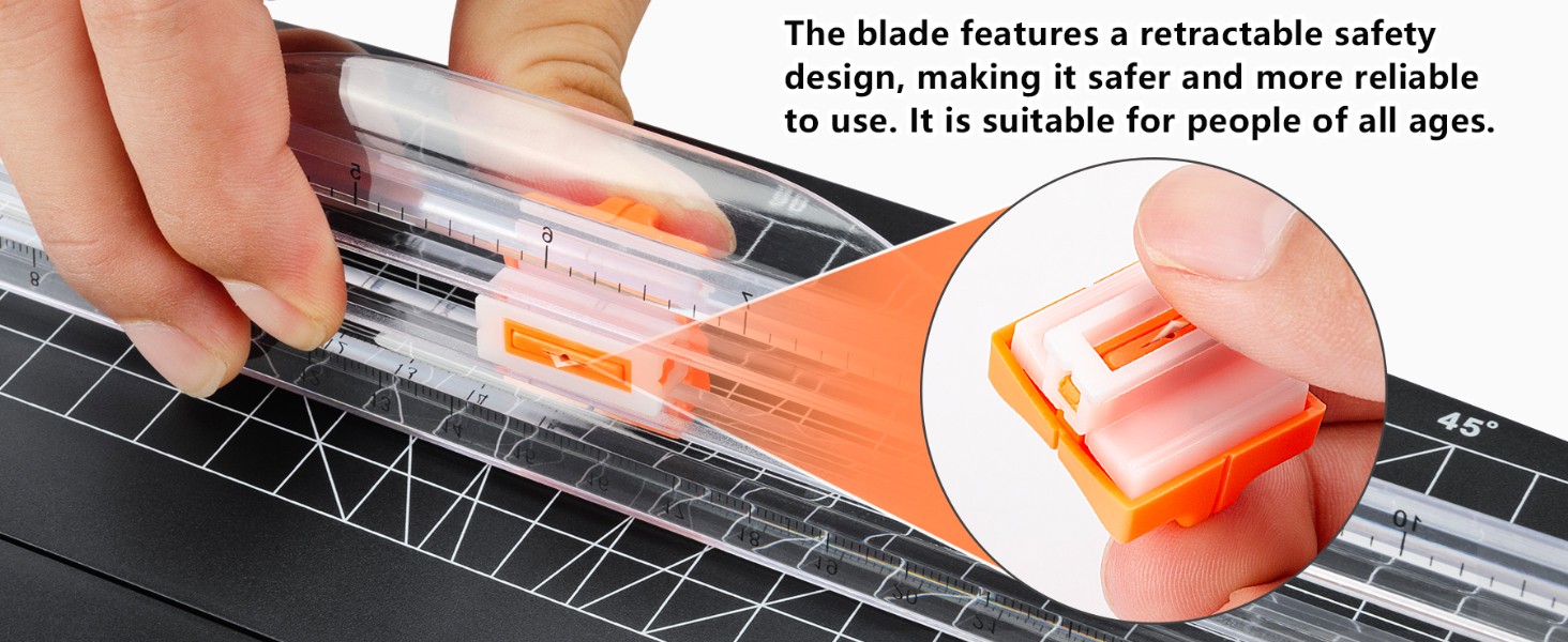 Small Paper Trimmer, Portable Paper Cutter for Label, Origami, Card, Photo,