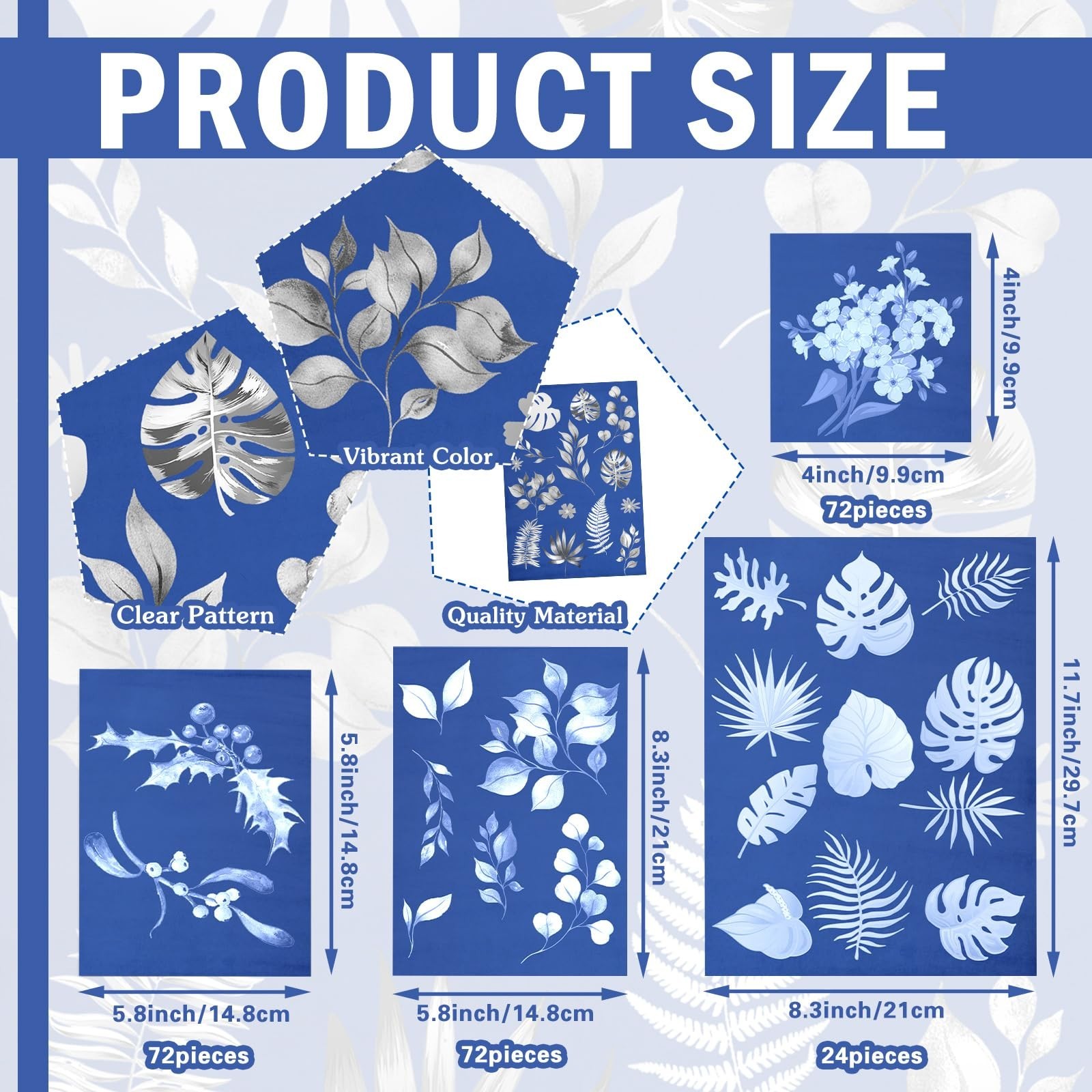 Cyanotype Paper Sun Print Kit – 100 Sheets A4 A5 A6 Solar Drawing Paper for DIY