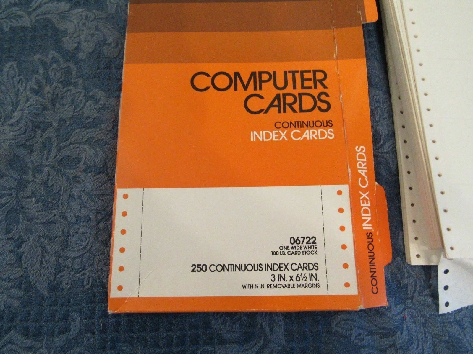 Rediform Continuous Index Cards Dot Matrix 2 Packs 500 New Plus Bonus