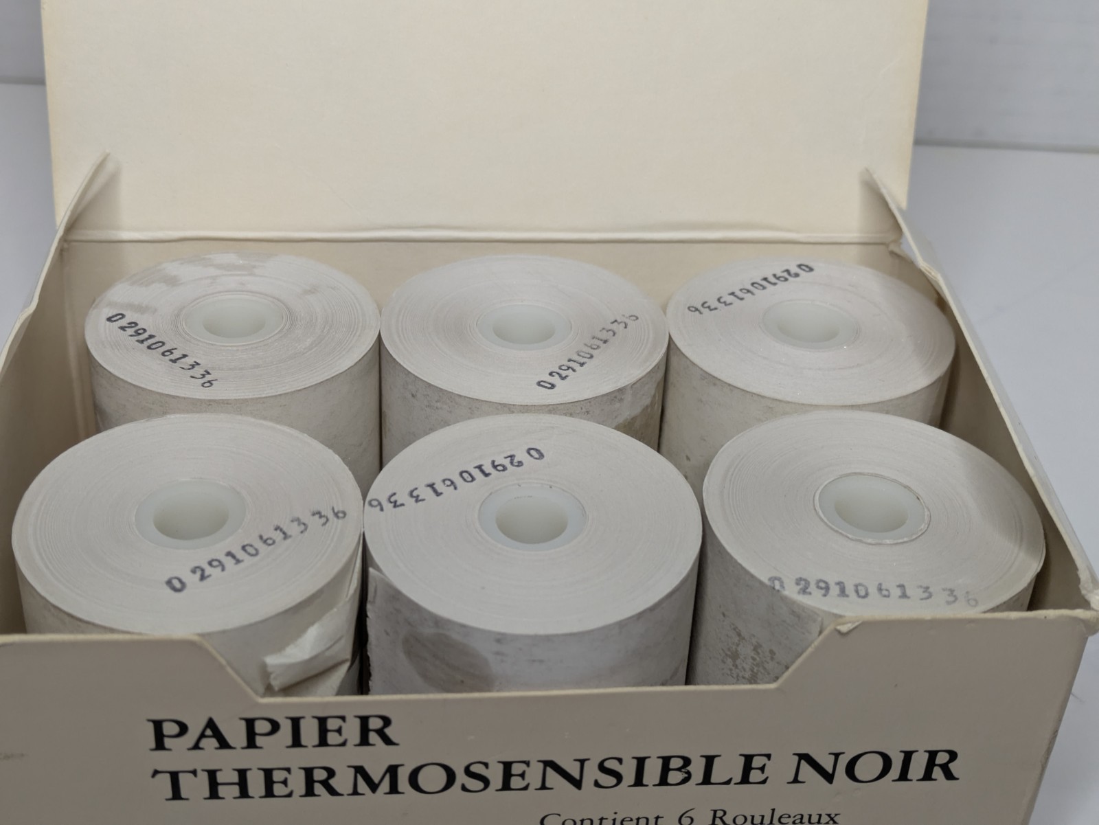 Vintage HP HEWLETT PACKARD 82175A Black Print Thermal Paper 6 Rolls in Box