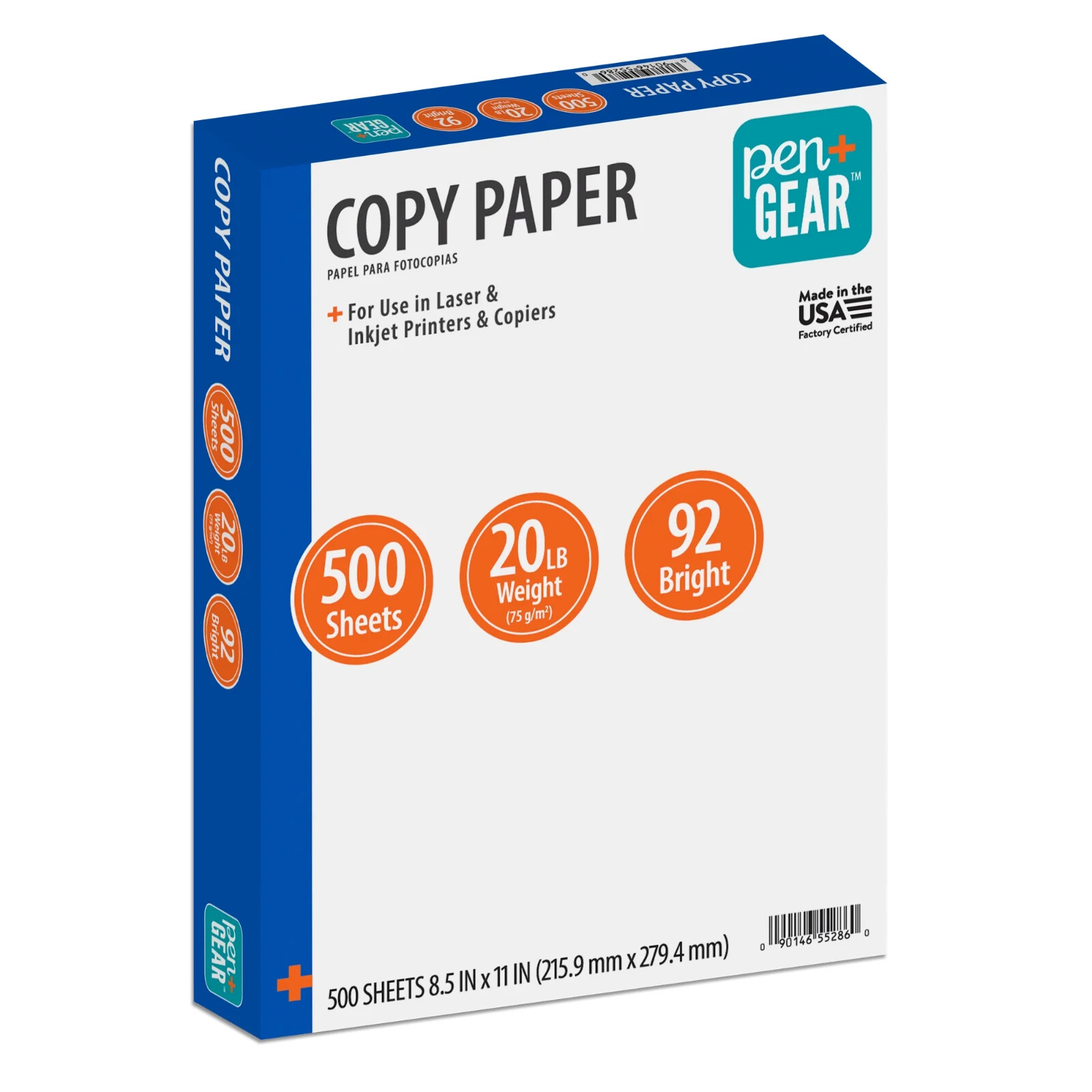 Copy Paper Case Printer Paper White 8.5″x11″ Letter Size, One Ream = 500 Sheets
