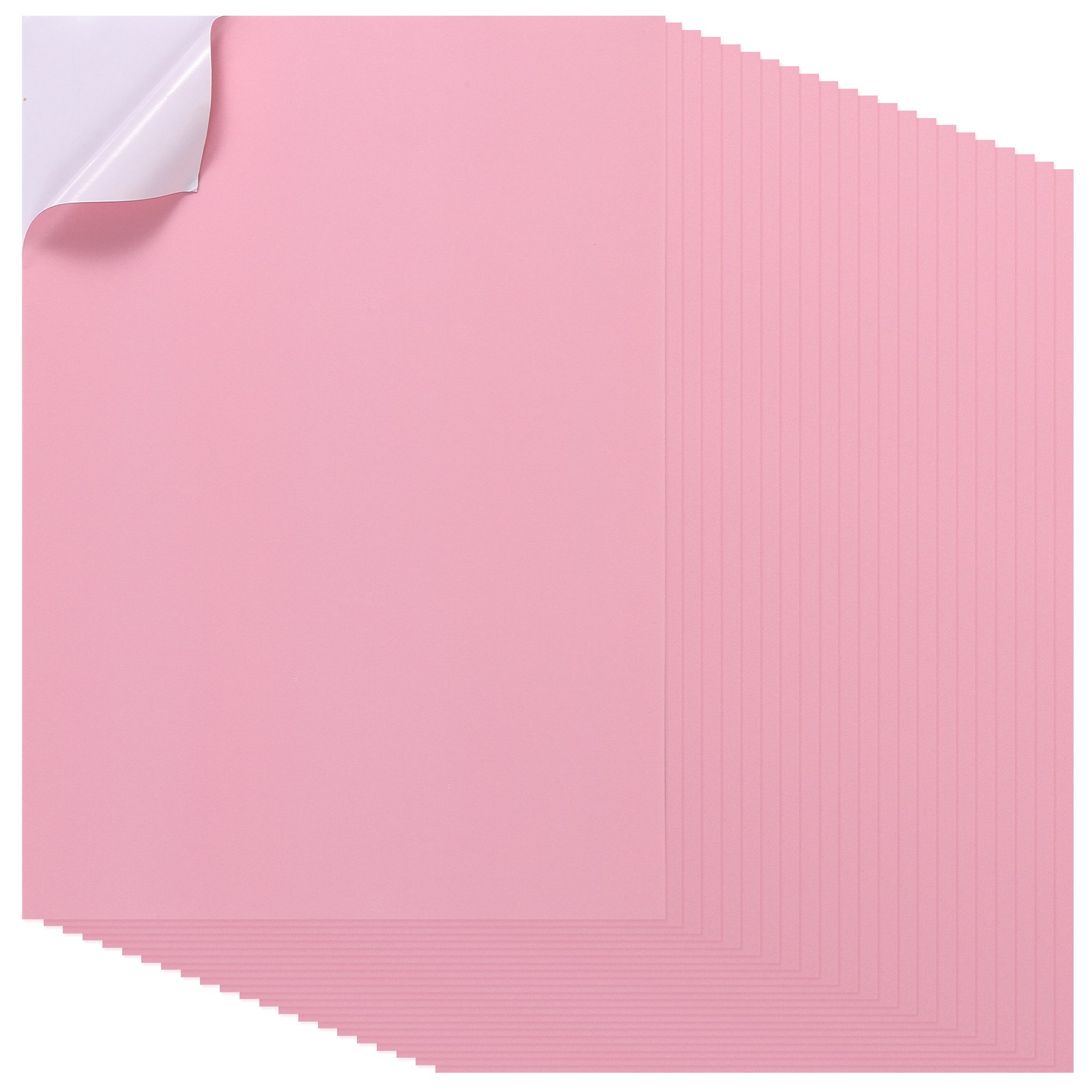 40pcs adhesive sheets labels A4 for shipping, pink