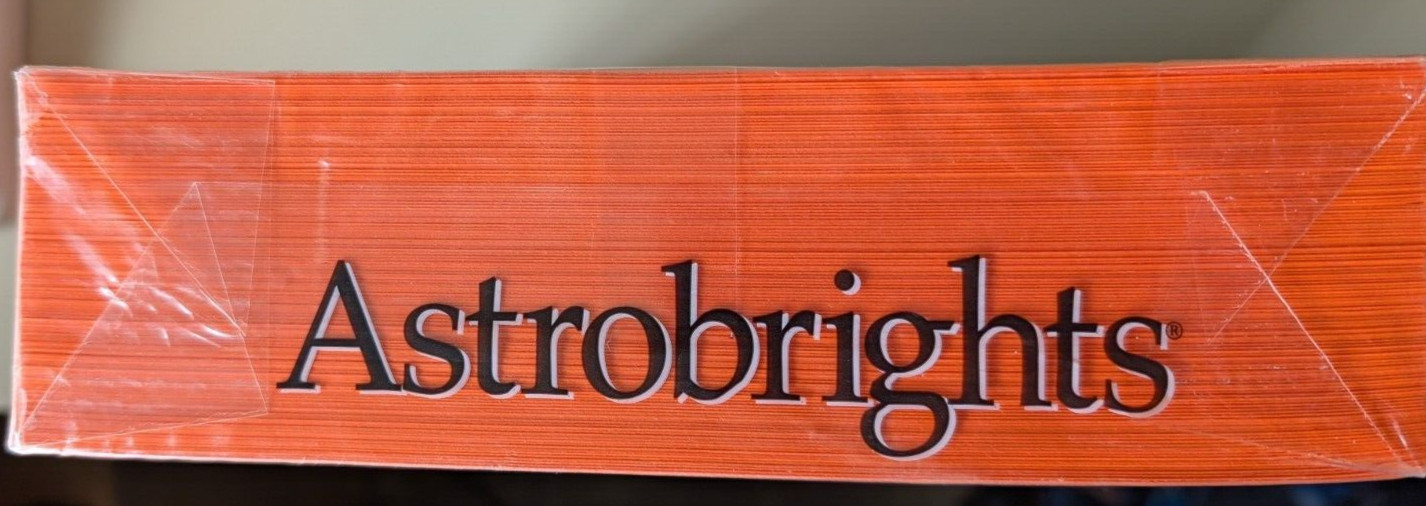 Wausau Papers Astrobright Paper Cosmic Orange 500 Sheets, 24 Pounds759598216583