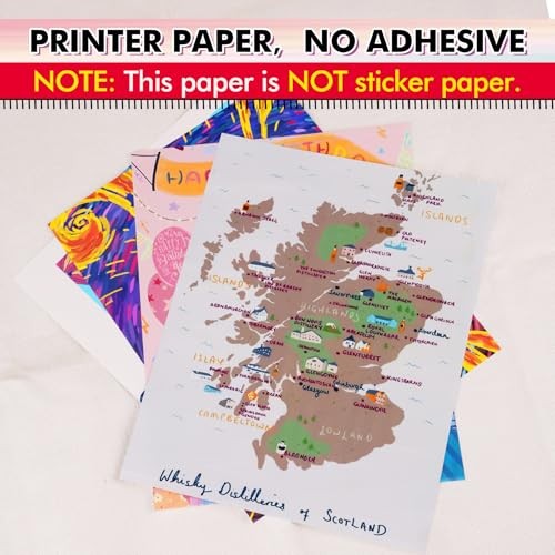 Waterproof Paper Inkjet Printer 8.5×11 Inch 30 Sheets Matte White Tear-resistant