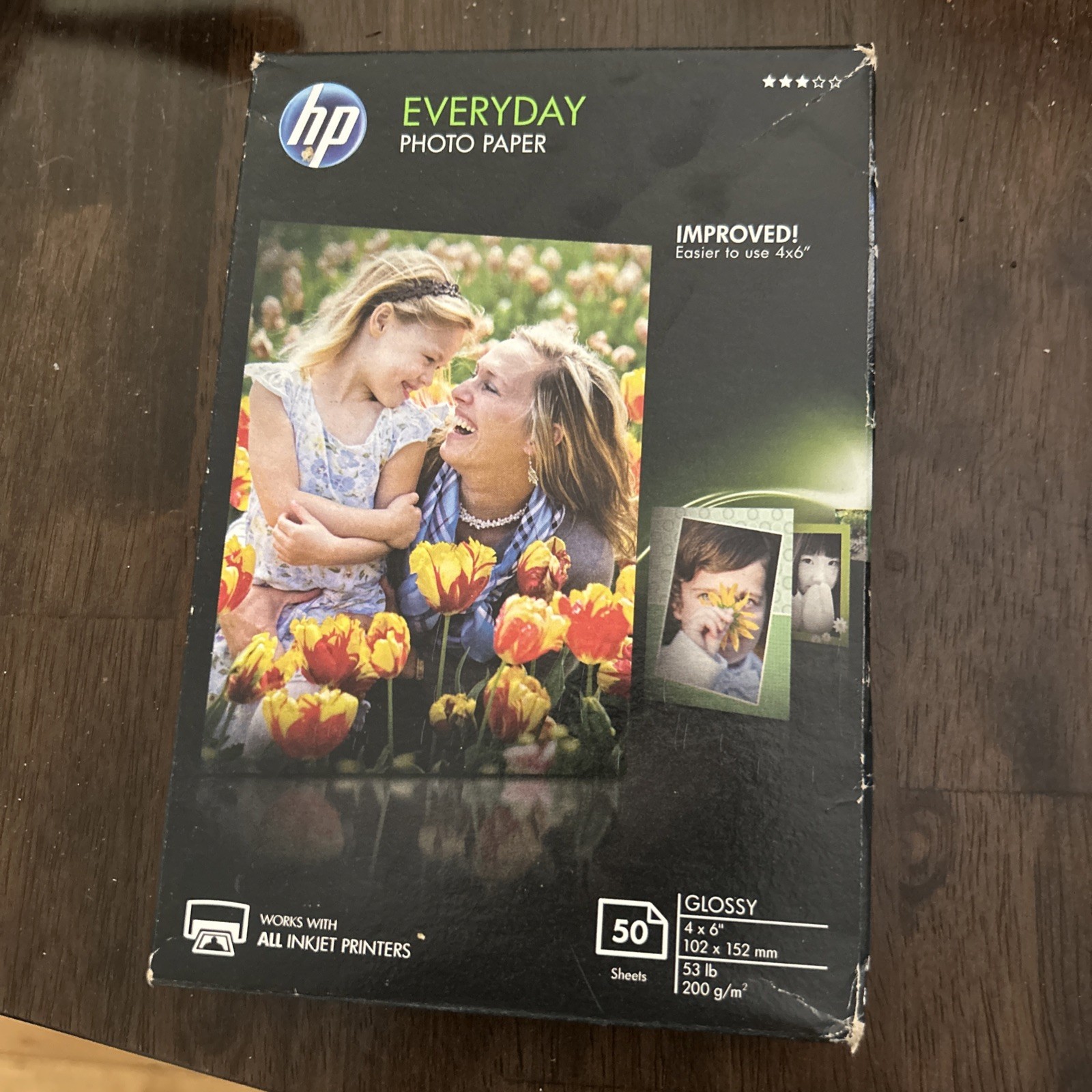 HP Everyday Photo Paper 50 Sheets 4×6 Glossy New/Sealed Works With All Inkjets