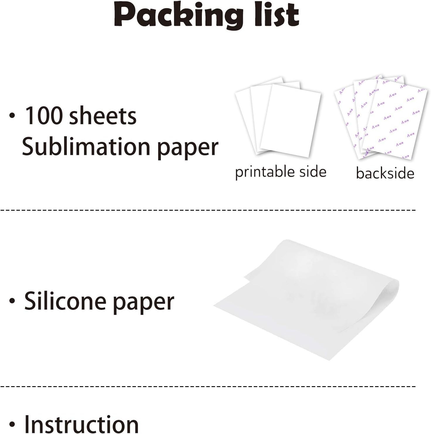 Sublimation Paper 8.5×14 Inch for DIY Unique Christmas Gifts Compatible with …