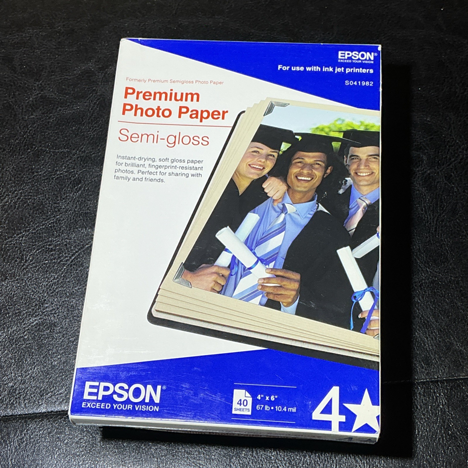 Lot Of 3 Epson Premium Photo Paper Semi Gloss 4″x6″ (40 Sheets Each) 120 Total