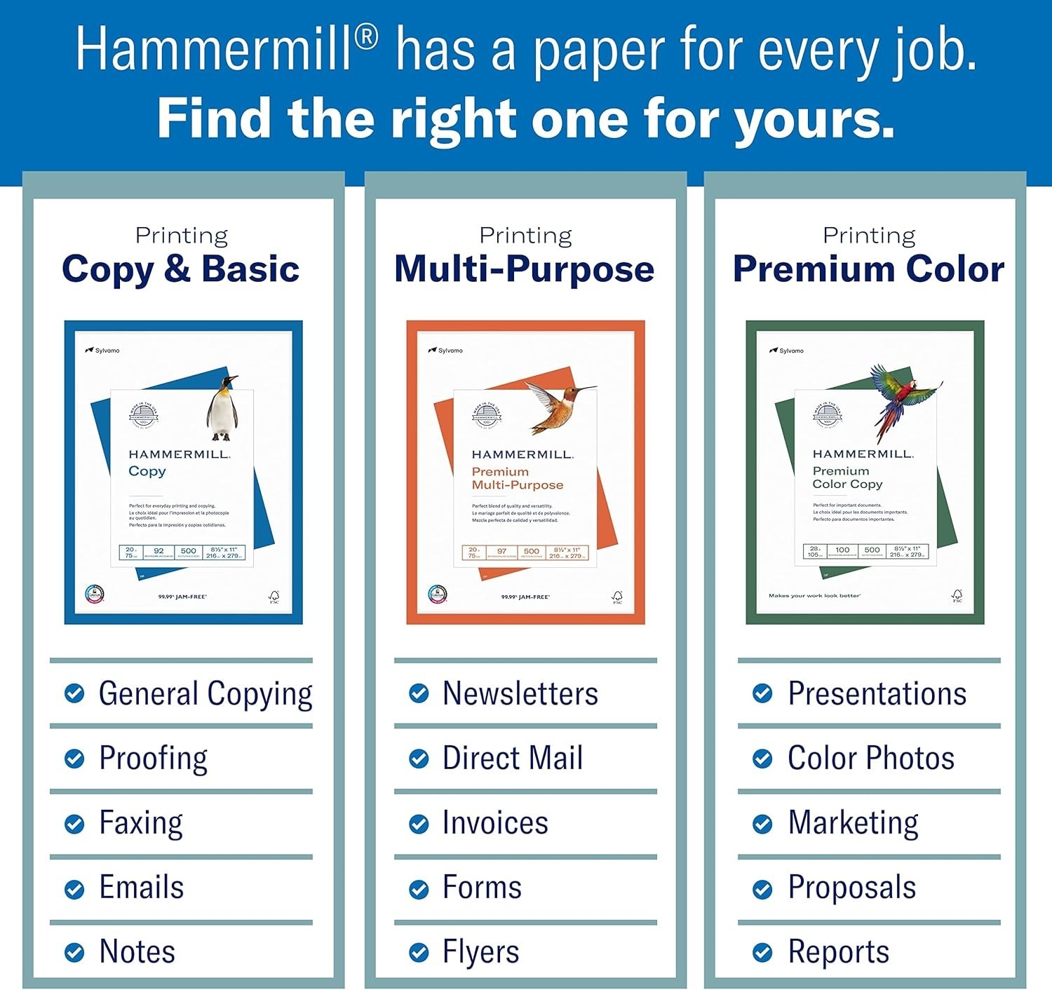 Professional Grade Color Copy Paper – 8 Ream Pack