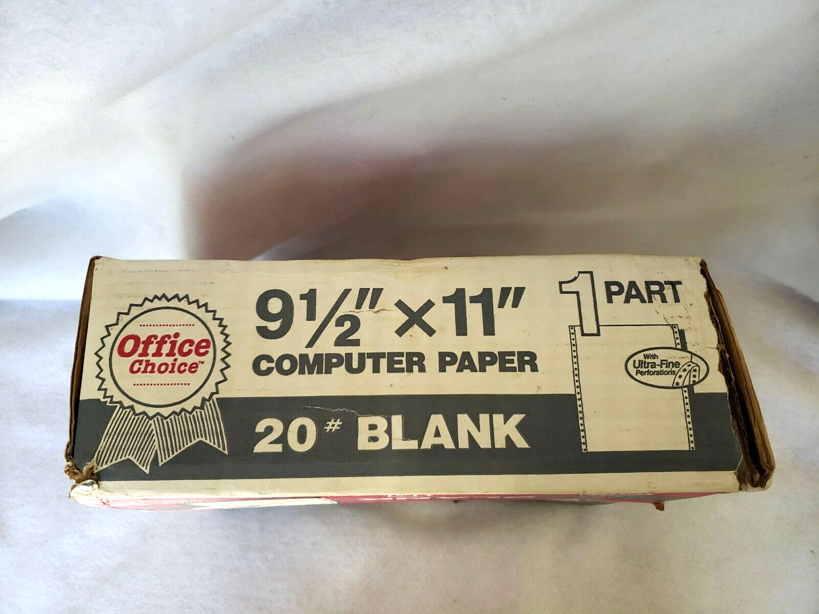 OFFICE CHOICE #20 Blank 1000 Continuous Sheets 9.5″x11″ Computer Paper #368704
