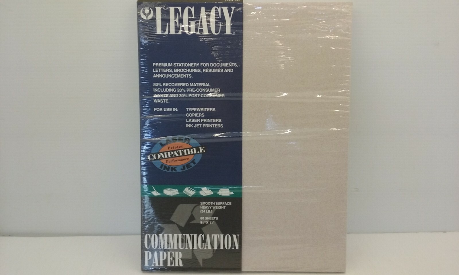 STRATHMORE LEGACY 32-080 STATIONERY, MARBLE ROSE, 80 COUNT, 8-1/2×11, NIB