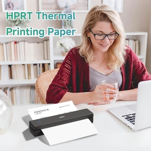 8.5×11 Thermal Printer Paper – 200 Sheets, Compatible with Portable Printers