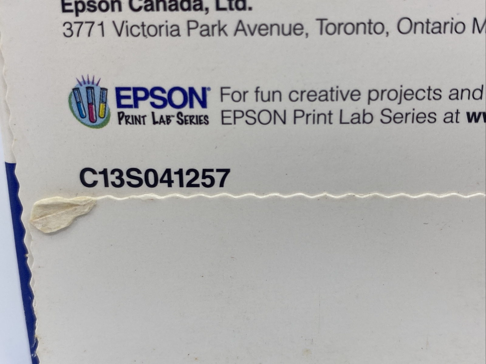 Epson S041257 Matte Photo Paper 50 Sheets 8.5” x 11.” New