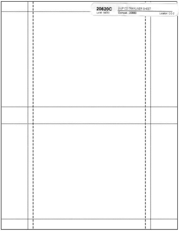 =GLOSSY FINISH= Jewel Case =BACK TRAY= Inserts 2-Up 200-Pak (100 sheets)